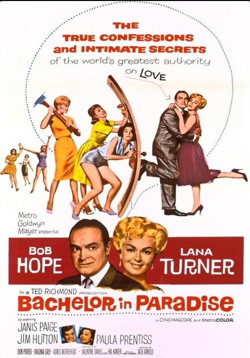 Bachelor in Paradise on DVD, Comedy, Bob Hope, Lana Turner