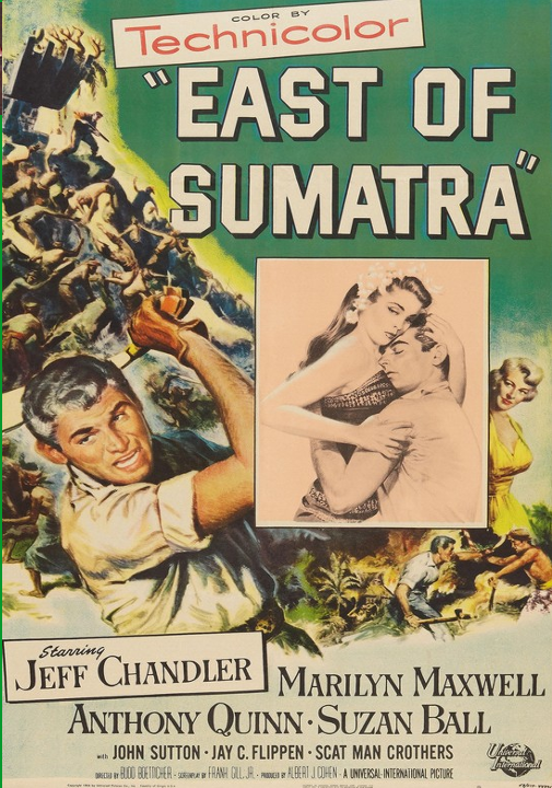 East of Sumatra on DVD, Action, Jeff Chandler, Marilyn Maxwell