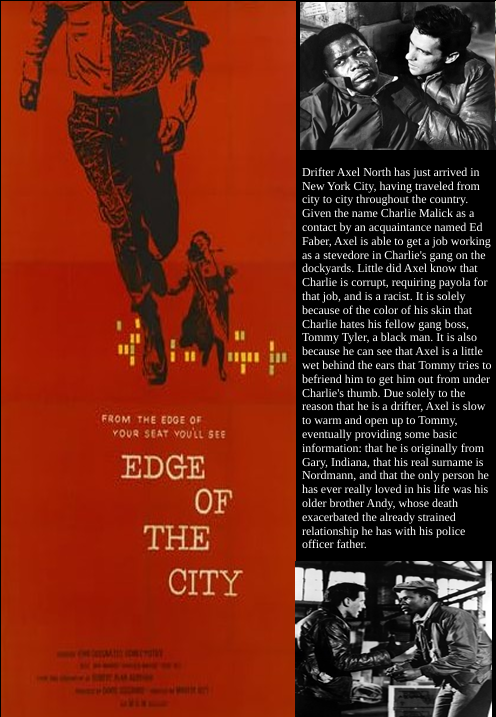Edge of the City on DVD, Drama, John Cassavetes, Sidney Poitier