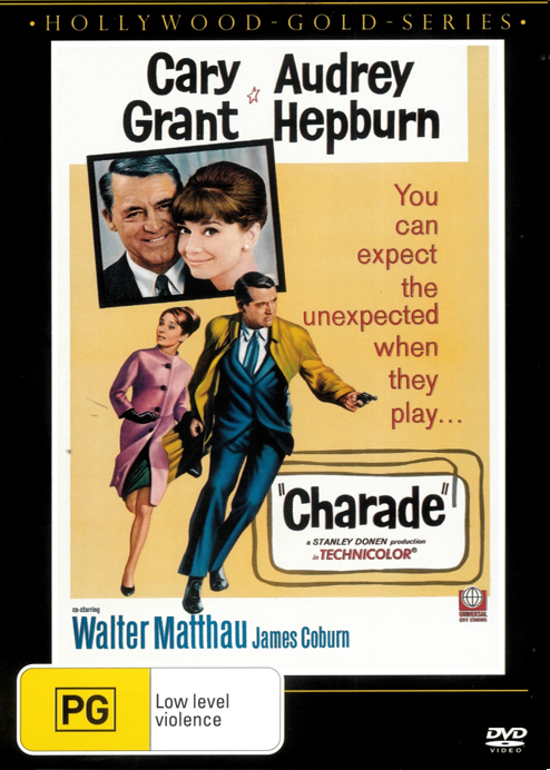 Charade on DVD, Comedy,  Cary Grant, Audrey Hepburn