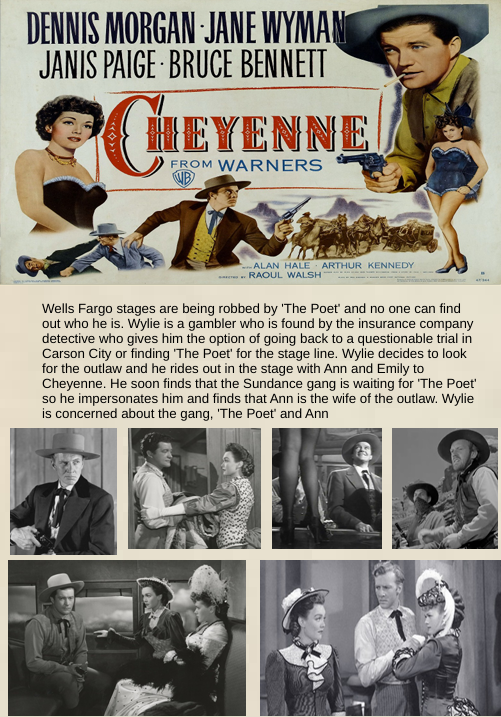 Cheyenne on DVD, Drama, Dennis Morgan, Jane Wyman