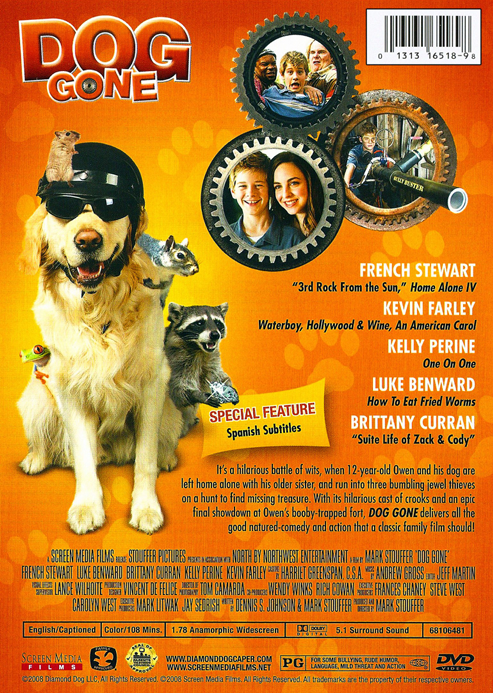 Dog Gone on DVD, Comedy, Luke Benward, French Stewart