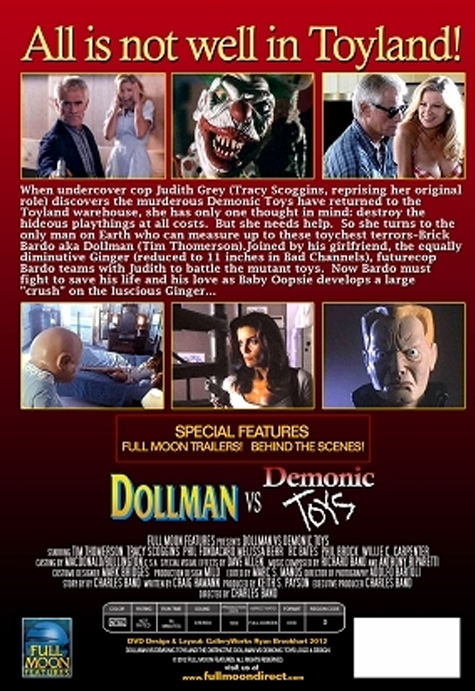Dollman vs. Demonic Toys on DVD, Horror, Tim Thomerson, Tracy Scoggins