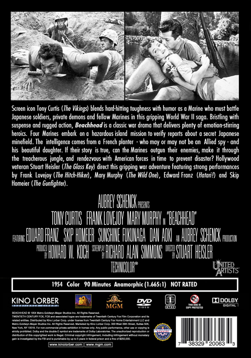 Beachhead on DVD, Drama, Tony Curtis, Frank Lovejoy