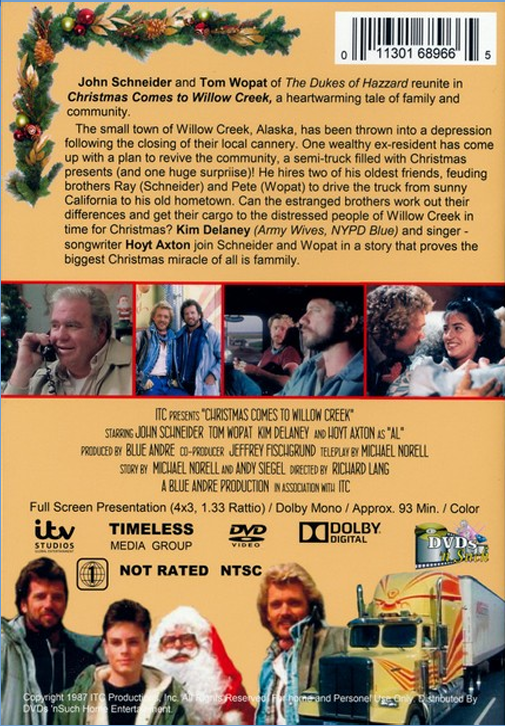 Christmas Comes to Willow Creek on DVD, Drama,  John Schneider, Tom Wopat