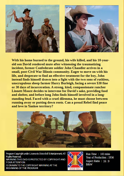 The Proud Rebel on DVD, Western, Alan Ladd, Olivia De Havilland