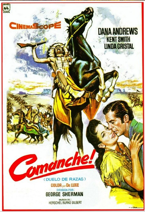 Comanche on DVD, Western,  Dana Andrews, Kent Smith