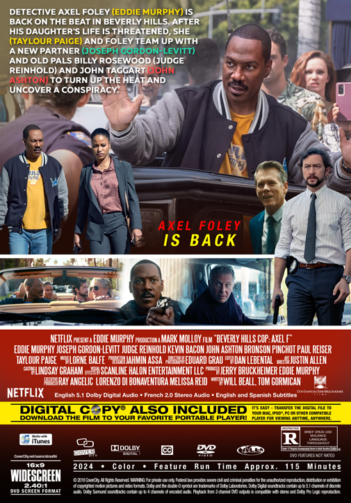 Beverly Hills Cop Axel F on DVD, Action,  Eddie Murphy, Joseph Gordon-Levitt