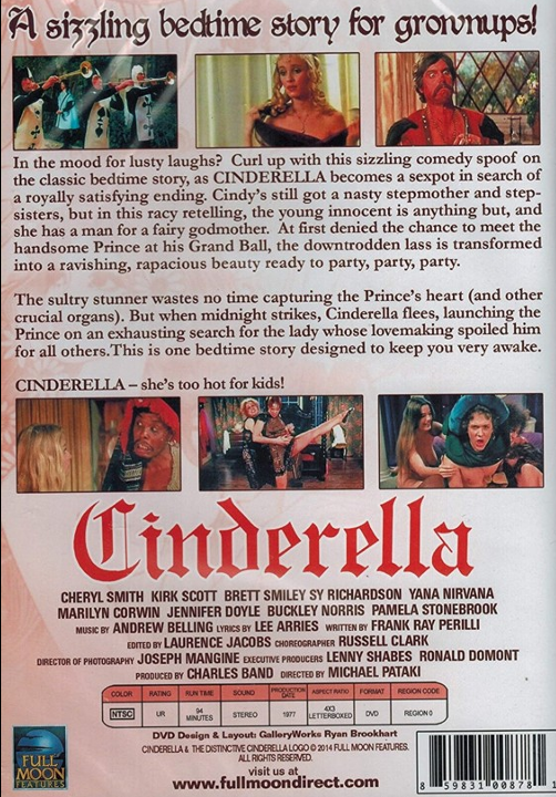 Cinderella on DVD, Comedy, Cheryl Smith, Yana Nirvana