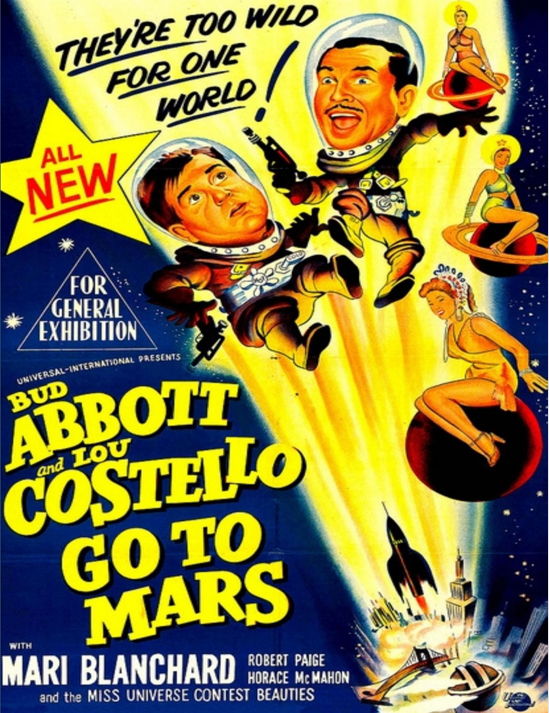 Abbott and Costello Go to Mars on DVD, Comedy, Bud Abbott, Lou Costello
