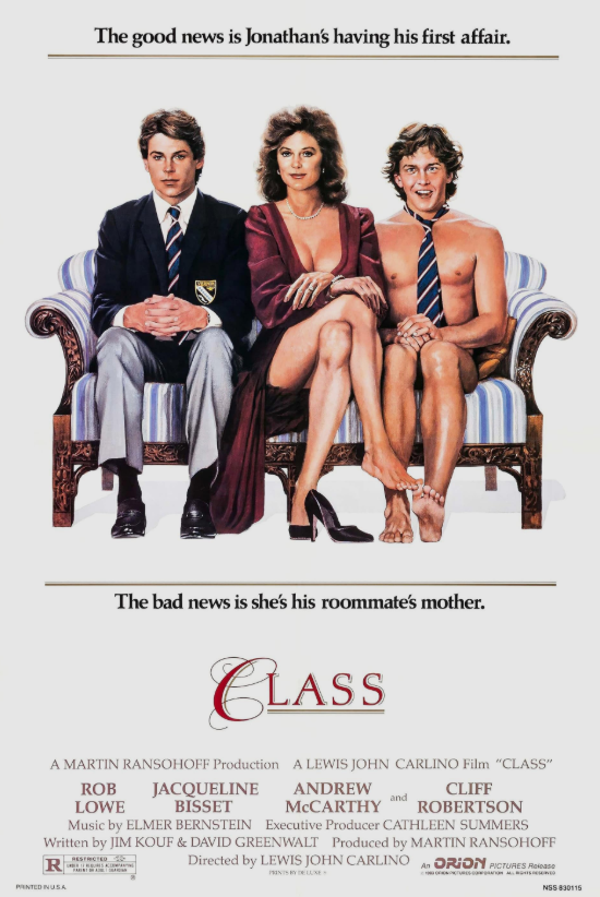 Class on DVD, Romance, Jacqueline Bisset, Rob Lowe