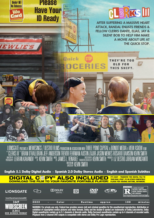 Clerks III on DVD, Comedy, Brian O'Halloran, Jeff Anderson