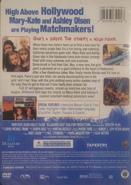 Billboard Dad on DVD, Comedy, Ashley Olsen, Mary-Kate Olsen