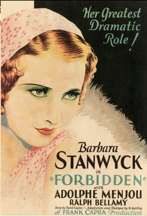 Forbidden on DVD, Drama,Barbara Stanwyck, Adolphe Menjou