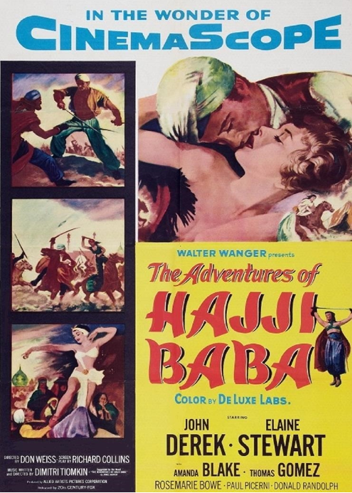 The Adventures of Hajji Baba on DVD, Action, John Derek, Elaine Stewart