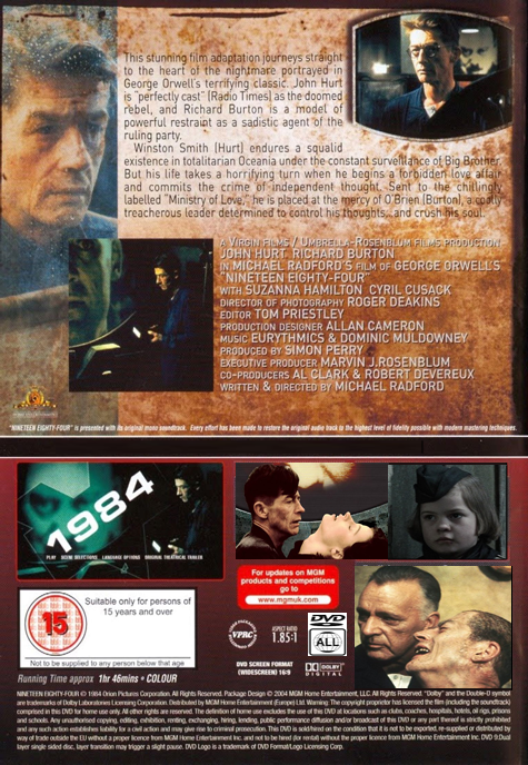 1984 on DVD,  Drama, John Hurt, Richard Burton