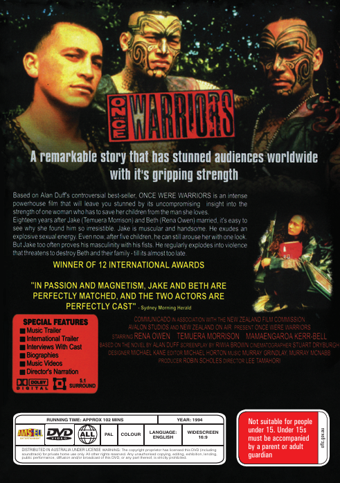 Once Were Warriors On DVD, Crime, Drama, Temuera Morrison