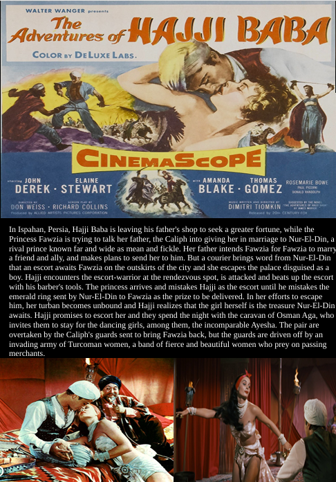 The Adventures of Hajji Baba on DVD, Action, John Derek, Elaine Stewart