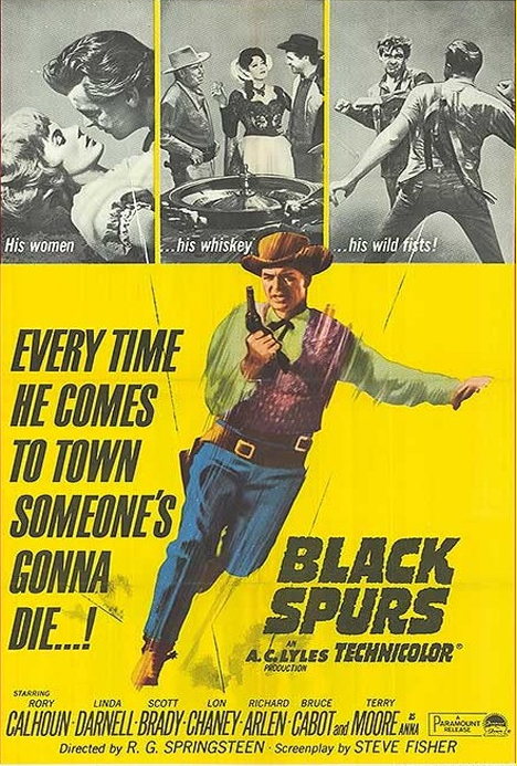 Black Spurs on DVD, Drama, Rory Calhoun, Linda Darnell