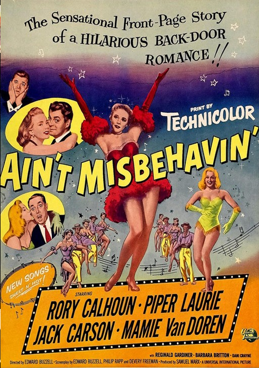Ain't Misbehavin' on DVD, Comedy, Rory Calhoun, Piper Laurie