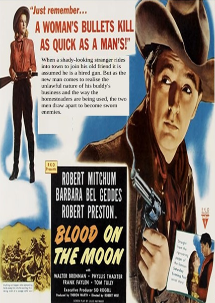 Blood on the Moon on DVD, Drama, Robert Mitchum, Barbara Bel Geddes