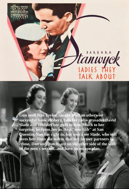 Ladies They Talk About on DVD, Drama, Barbara Stanwyck, Preston Foster