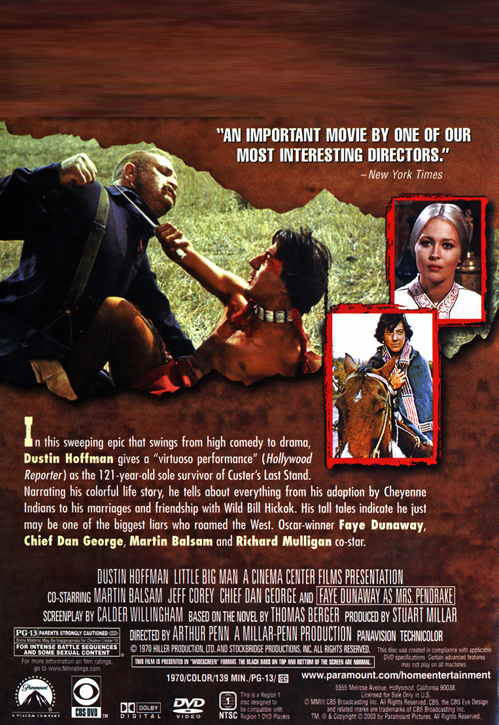 Little Big Man on DVD, Adventure, Dustin Hoffman, Faye Dunaway