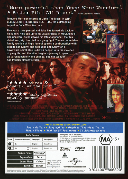 What Becomes of the Broken Hearted? on DVD, Crime,  Temuera Morrison
