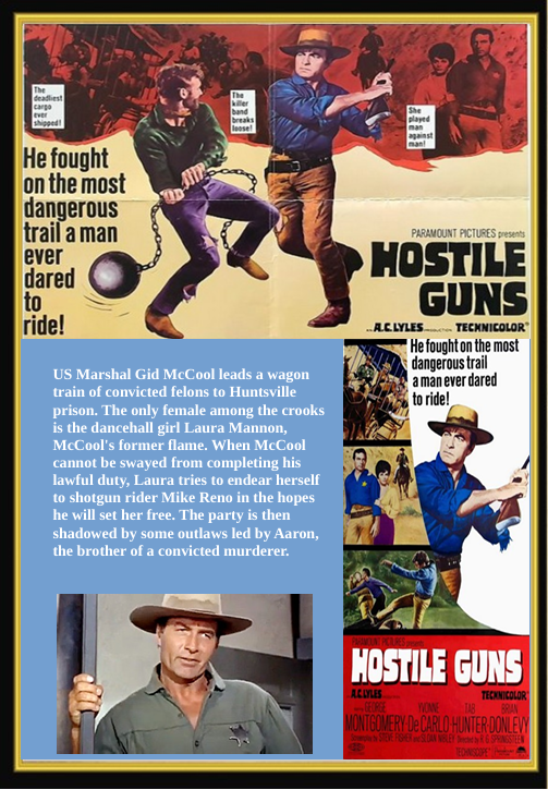Hostile Guns on DVD, Drama, George Montgomery, Yvonne De Carlo