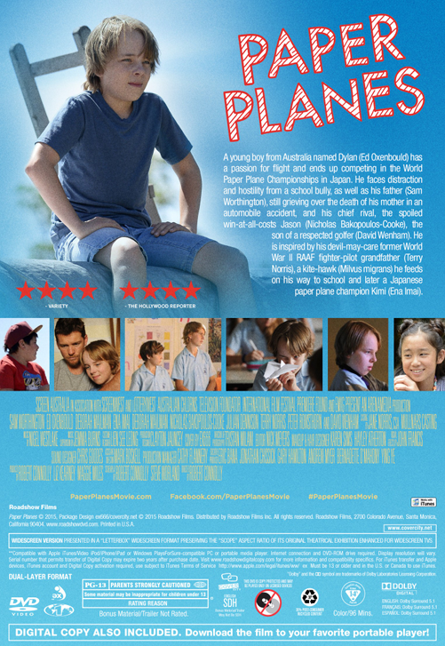 Paper Planes on DVD, Drama, Sam Worthington, Ed Oxenbould