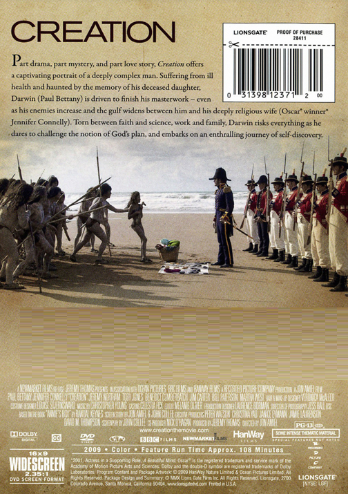 Creation on DVD, Drama, Paul Bettany, Jennifer Connelly