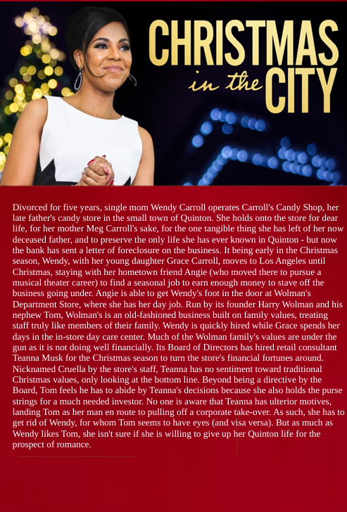 Christmas in the City on DVD, Drama, Ashley Williams, Ashanti