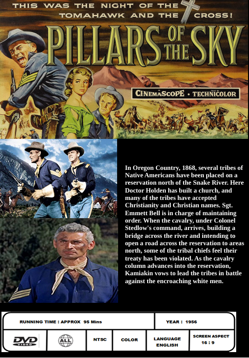 Pillars of the Sky on DVD, Action, Jeff Chandler, Dorothy Malone