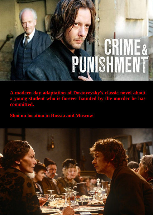 Crime and Punishment on DVD, Drama, Crispin Glover, Vanessa Redgrave