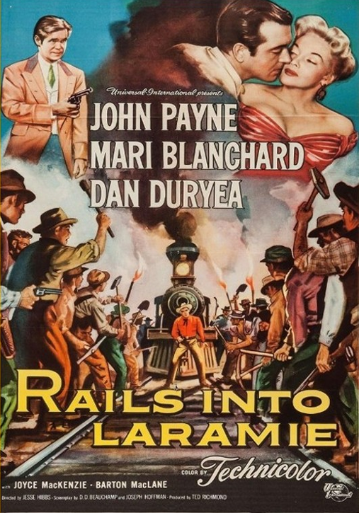 Rails Into Laramie on DVD, Drama, John Payne, Mari Blanchard